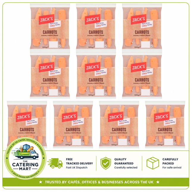 Jack's Carrots 10 x 500g bulk wholesale fresh carrots for catering