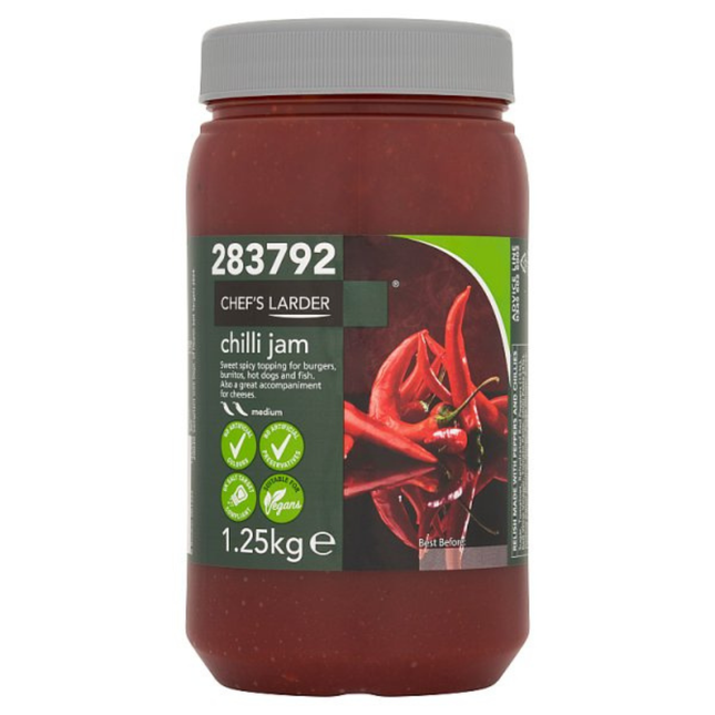 Chef's Larder Chilli Jam 1.25kg wholesale catering jar