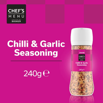 Chef's Menu Chilli & Garlic Seasoning 240g | Wholesale Chilli Garlic Spice
