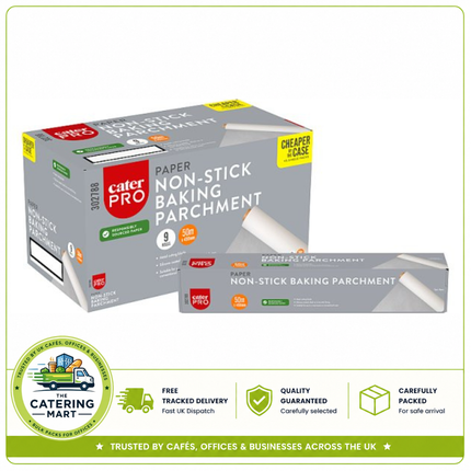 CaterPro Non-Stick Baking Parchment 450mm x 50m | 9 Rolls | Wholesale