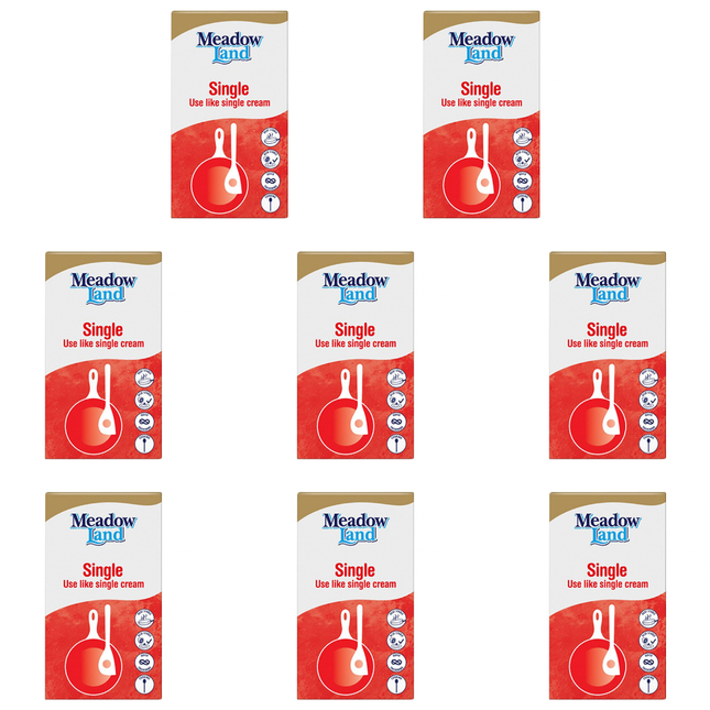 Meadowland Single Cream Alternative wholesale case containing 8 x 1L cartons