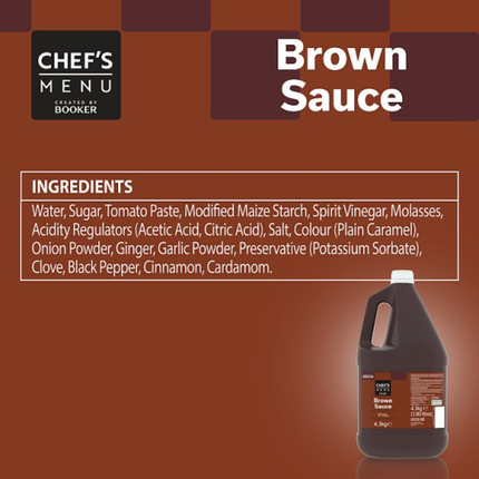 Chef's Menu Brown Sauce 2 x 4.3kg | Wholesale Catering Sauce