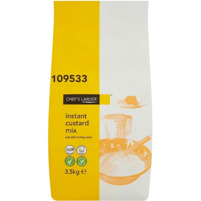 Chef's Larder Instant Custard Mix 3.5kg wholesale custard powder for catering
