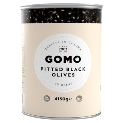 Gomo Pitted Black Olives 4150g wholesale catering jar