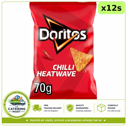 Doritos Chilli Heatwave Tortilla Chips Sharing Bag Crisps 12 x 140g bulk wholesale crisps