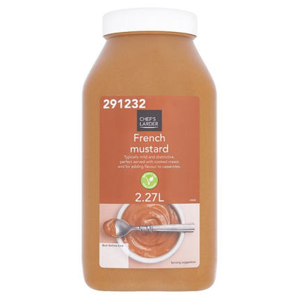 Chef's Larder French Mustard 2.27 litre wholesale catering mustard container
