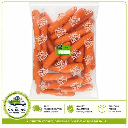 Farm Fresh Carrots 5kg bulk wholesale fresh carrots for catering and professional kitchens