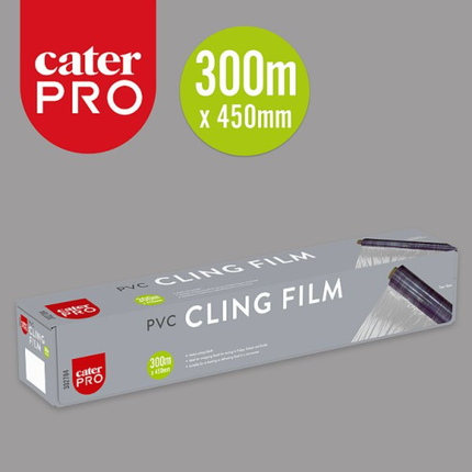 CaterPro PVC Cling Film 300m x 450mm | Catering Food Wrap | Wholesale