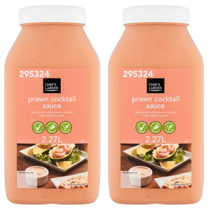 Chef's Larder Prawn Cocktail Sauce 2 x 2.27 litre wholesale catering case