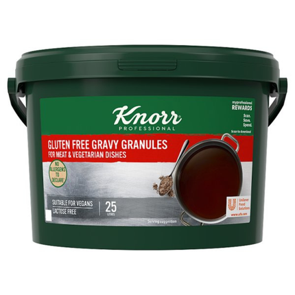 Knorr Professional Gluten Free Gravy Granules for Meat Dishes 1.88kg catering pack of savoury gravy for roast meats, beef, lamb, pork and professional kitchens