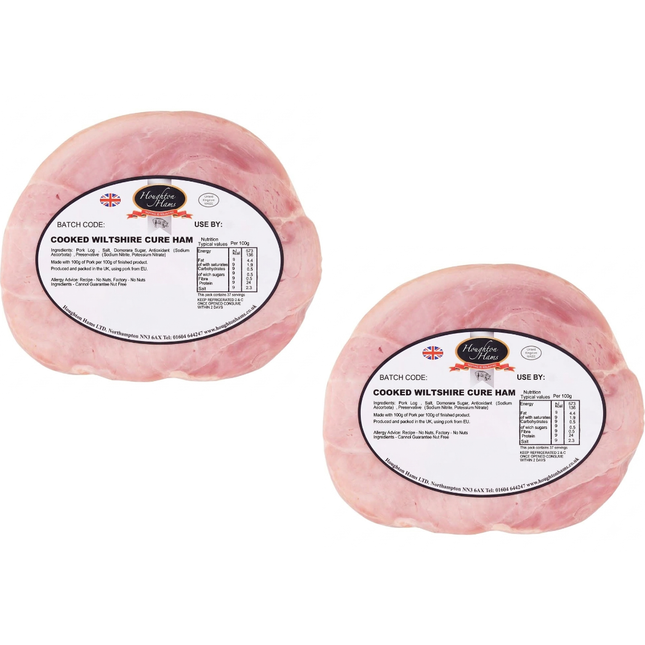 Houghton Hams Cooked Wiltshire Cure Ham 2 x 2.7kg wholesale