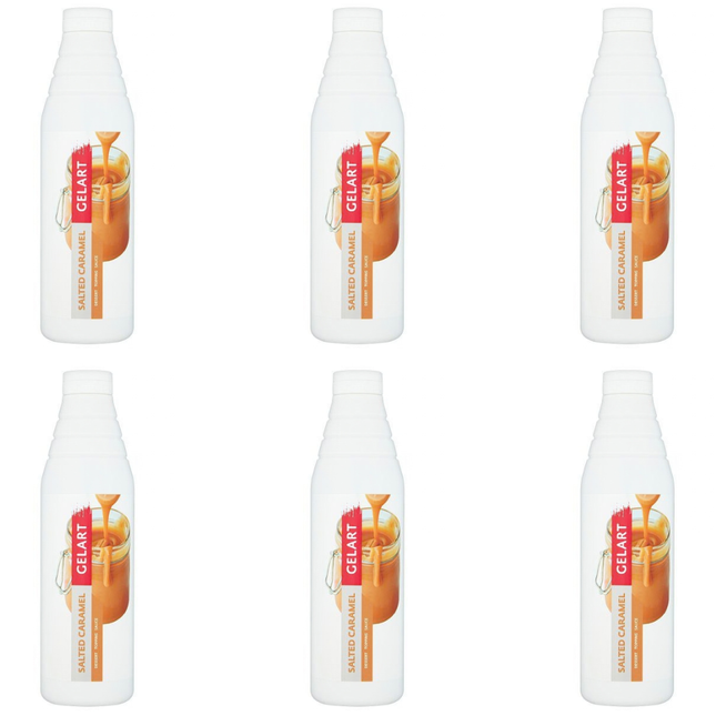Gelart Salted Caramel Dessert Topping Sauce 6 x 1kg case for desserts and catering