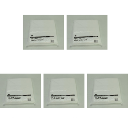FyNite Clear Food Grade Polythene Counter Bags 5 x 1000 10 x 12 inch