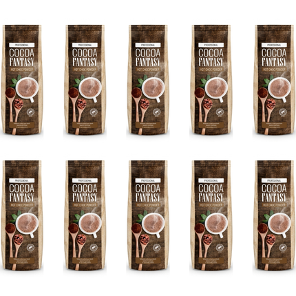Cocoa Fantasy Hot Chocolate Powder wholesale case containing 10 x 1kg packs
