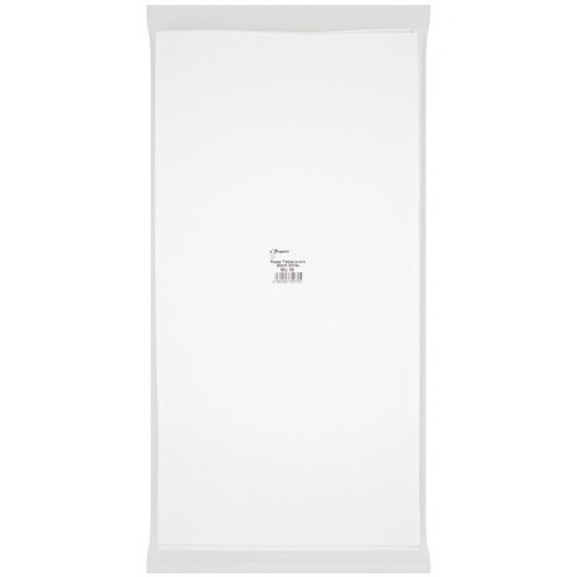Poppies 25 White Paper Tablecovers 90cm wholesale catering pack for restaurants cafes pubs and events