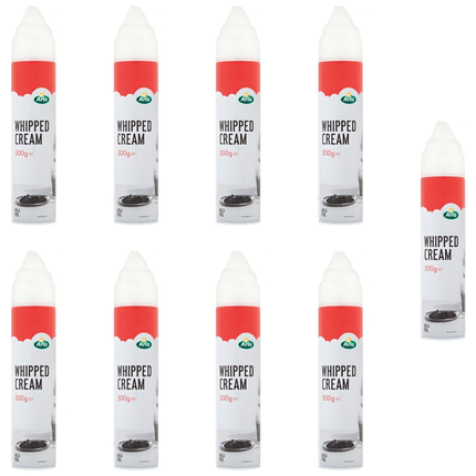Arla Whipped Cream wholesale case containing 9 x 500g packs