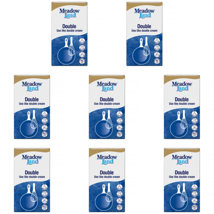 Meadowland Double Cream Alternative wholesale case containing 8 x 1L cartons