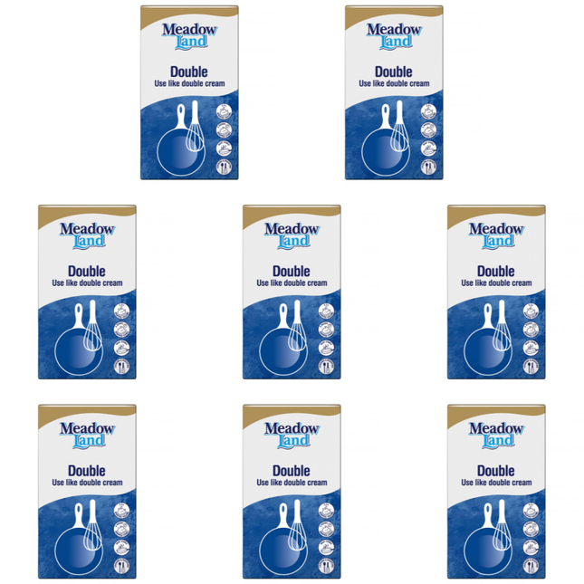 Meadowland Double Cream Alternative wholesale case containing 8 x 1L cartons