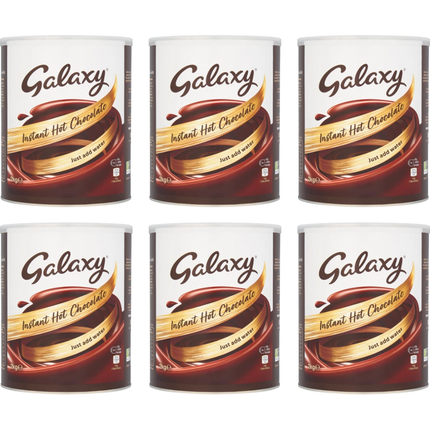 Galaxy Instant Hot Chocolate wholesale case containing 6 x 2kg packs for cafés offices and catering