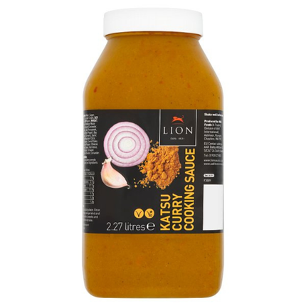 Lion Katsu Curry Cooking Sauce 2.27L catering pack of rich aromatic Japanese-style katsu curry sauce for chicken, pork, vegetables and rice
