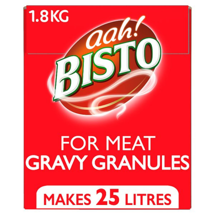 Bisto For Meat Gravy Granules 1.8kg catering pack of smooth savoury gravy for beef, lamb, pork, roast meats, pies and professional kitchens