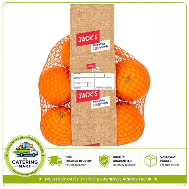 Jack's Oranges 5 Pack containing fresh whole oranges for catering, breakfast, drinks and food preparation