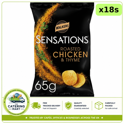 Walkers Sensations Chicken & Thyme Sharing Crisps 18 x 65g bulk wholesale crisps