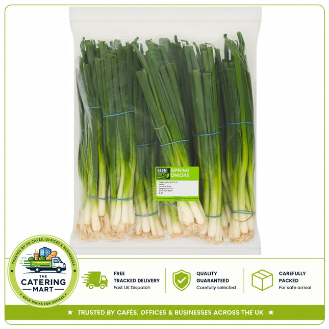 Farm Fresh Spring Onions 12 pack of fresh spring onions for salads, stir-fries, soups, garnishing and catering