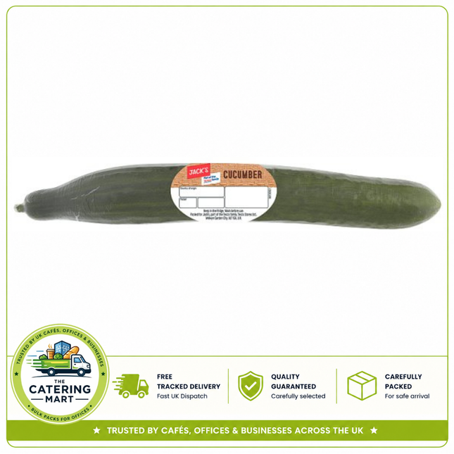 Jack's Cucumber Single fresh crisp cucumber for salads, sandwiches, wraps, burgers and professional catering