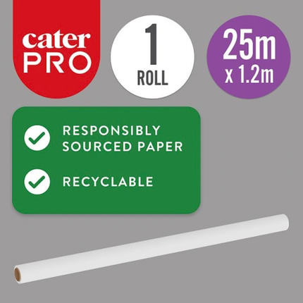 CaterPro White Paper Banquet Roll 9 x 25m | Wholesale