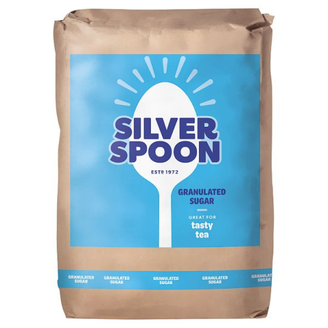 Silver Spoon Granulated Sugar 25kg wholesale bulk bag of white granulated sugar for professional catering and baking