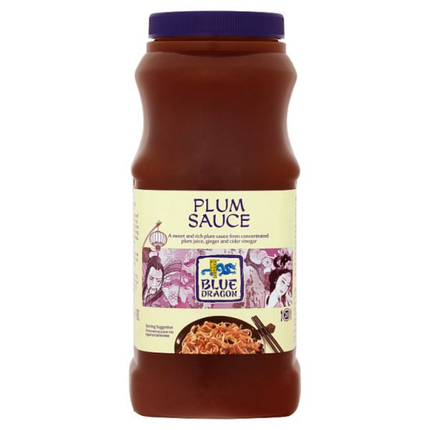 Blue Dragon Plum Sauce 1L catering pack of rich fruity plum sauce for crispy duck, spring rolls, dumplings, dipping and Asian-inspired dishes