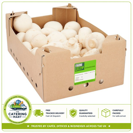 Farm Fresh Closed Cup Mushrooms 1.1kg bulk wholesale fresh mushrooms for catering