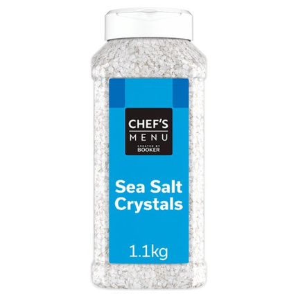 Chef's Menu Sea Salt Crystals 1.1kg wholesale catering pack