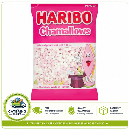 HARIBO Chamallows Mini Marshmallows Pink and White 1kg wholesale bag