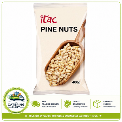 Itac Pine Nuts 400g pack of premium pine nuts for pesto, pasta, salads, baking and catering