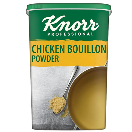 Knorr Professional Chicken Bouillon Powder 1kg catering pack for stocks, soups, sauces, gravies and savoury dishes in professional kitchens