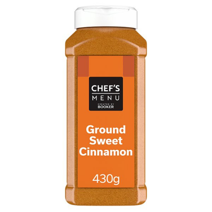 Chef's Menu Ground Sweet Cinnamon 430g wholesale catering pack of finely ground cinnamon spice