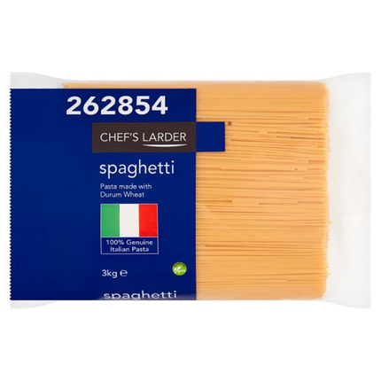 Chef's Larder Spaghetti 3kg wholesale catering pasta pack
