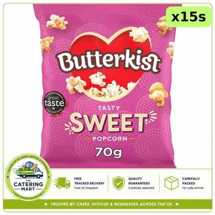 Butterkist Sweet Popcorn 15 x 70g bulk wholesale case