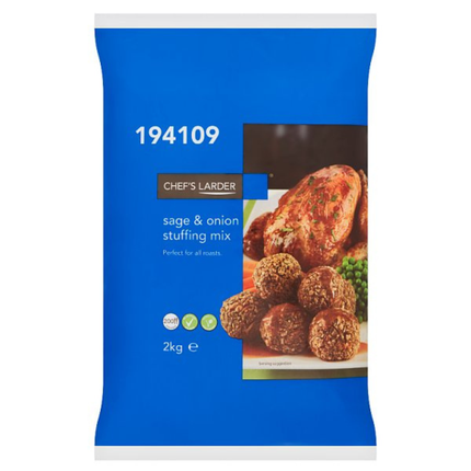 Chef's Larder Sage & Onion Stuffing Mix 2kg wholesale catering pack for traditional sage and onion stuffing