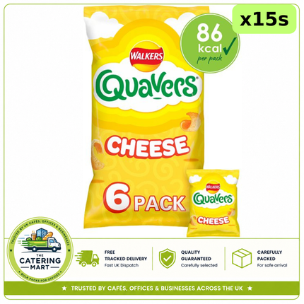 Walkers Quavers Cheese Multipack Snacks 15 x 96g wholesale case