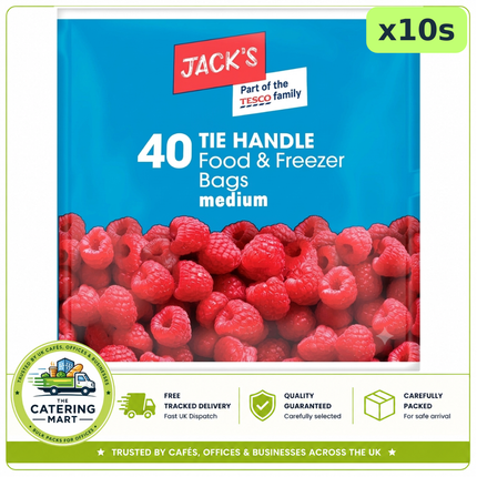 Jack's 40 Tie Handle Medium Food & Freezer Bags 10 packs wholesale catering bags