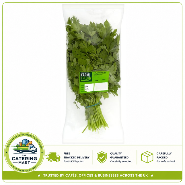 Farm Fresh Flat Parsley 100g wholesale fresh flat leaf parsley for catering