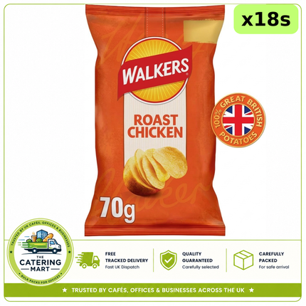 Walkers Roast Chicken Sharing Crisps 18 x 70g wholesale case