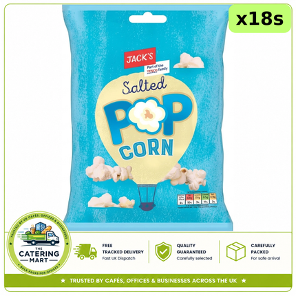 Jack's Salted Popcorn 18 x 50g bulk wholesale case