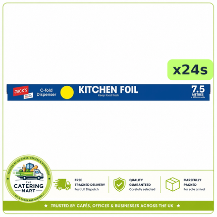 Jack's Kitchen Foil case of 24 rolls wholesale aluminium catering foil