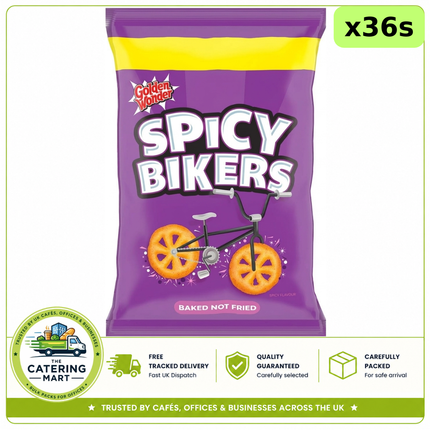 Golden Wonder Spicy Bikers 36 x 22g bulk wholesale snack case