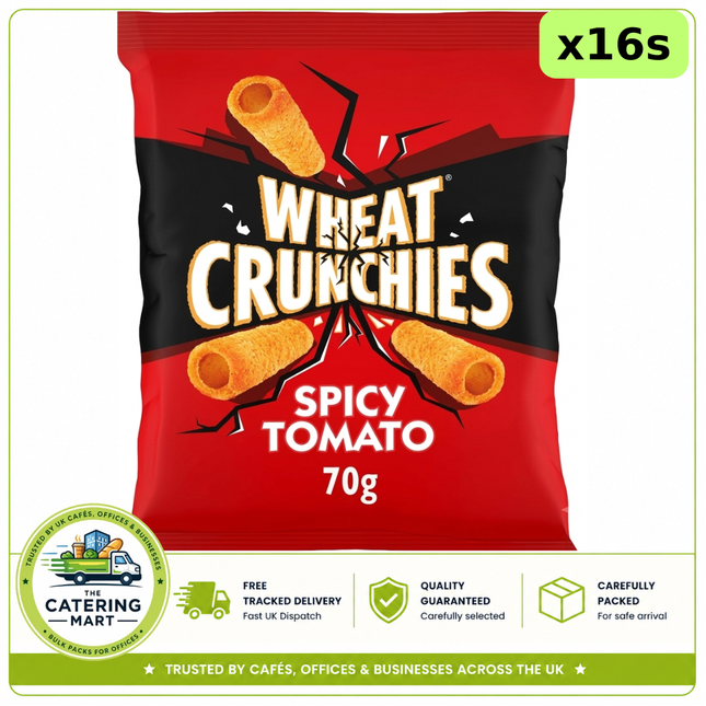 Wheat Crunchies Spicy Tomato Crisps 16 x 70g wholesale case