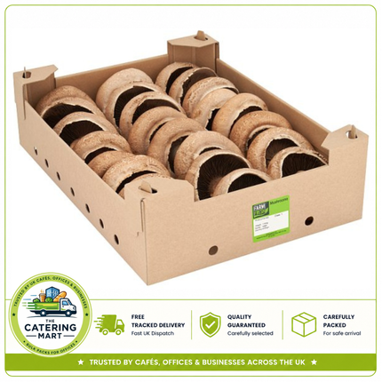 Farm Fresh Portobello Mushrooms 1.81kg | Bulk Wholesale Fresh Mushrooms